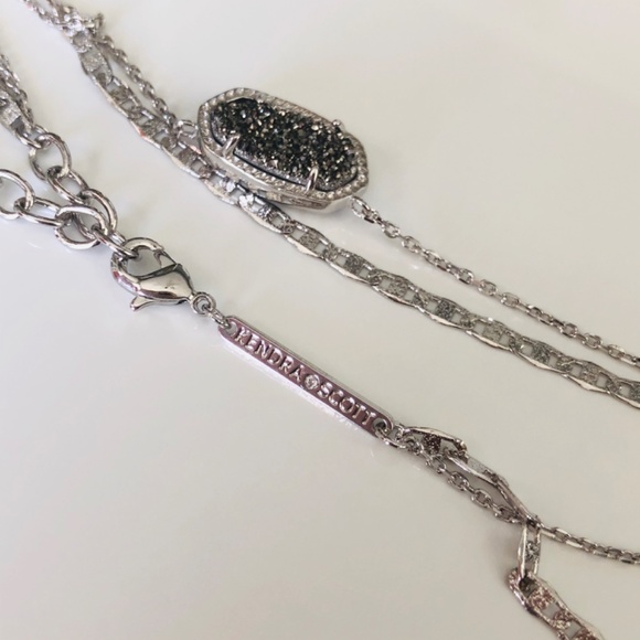 New Kendra Scott Multi Silver Platinum NecklAce - Picture 3 of 6